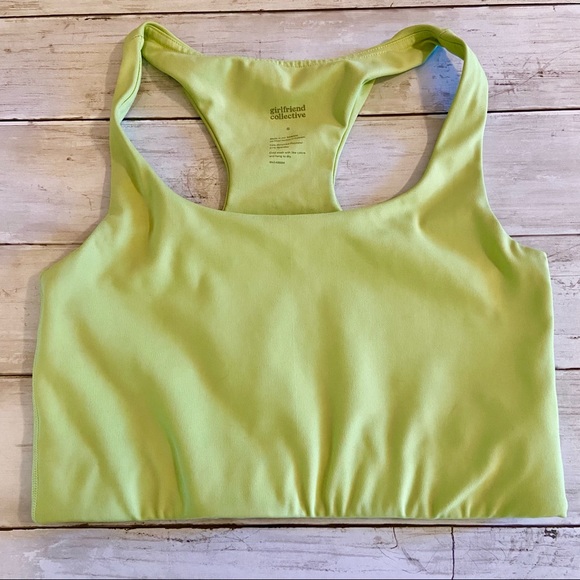 girlfriend collective Other - Girlfriend Collective Paloma Long-line Racerback Sports Bra Lime Green Small
